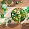 St Patricks Day Decorations Shamrock Tree Ornament,30pcs Hanging Ball Ornament Gnome Decor for Irish Festival, Good Luck Clover Emerald Green Gold Christmas Ball for Party Home Spring